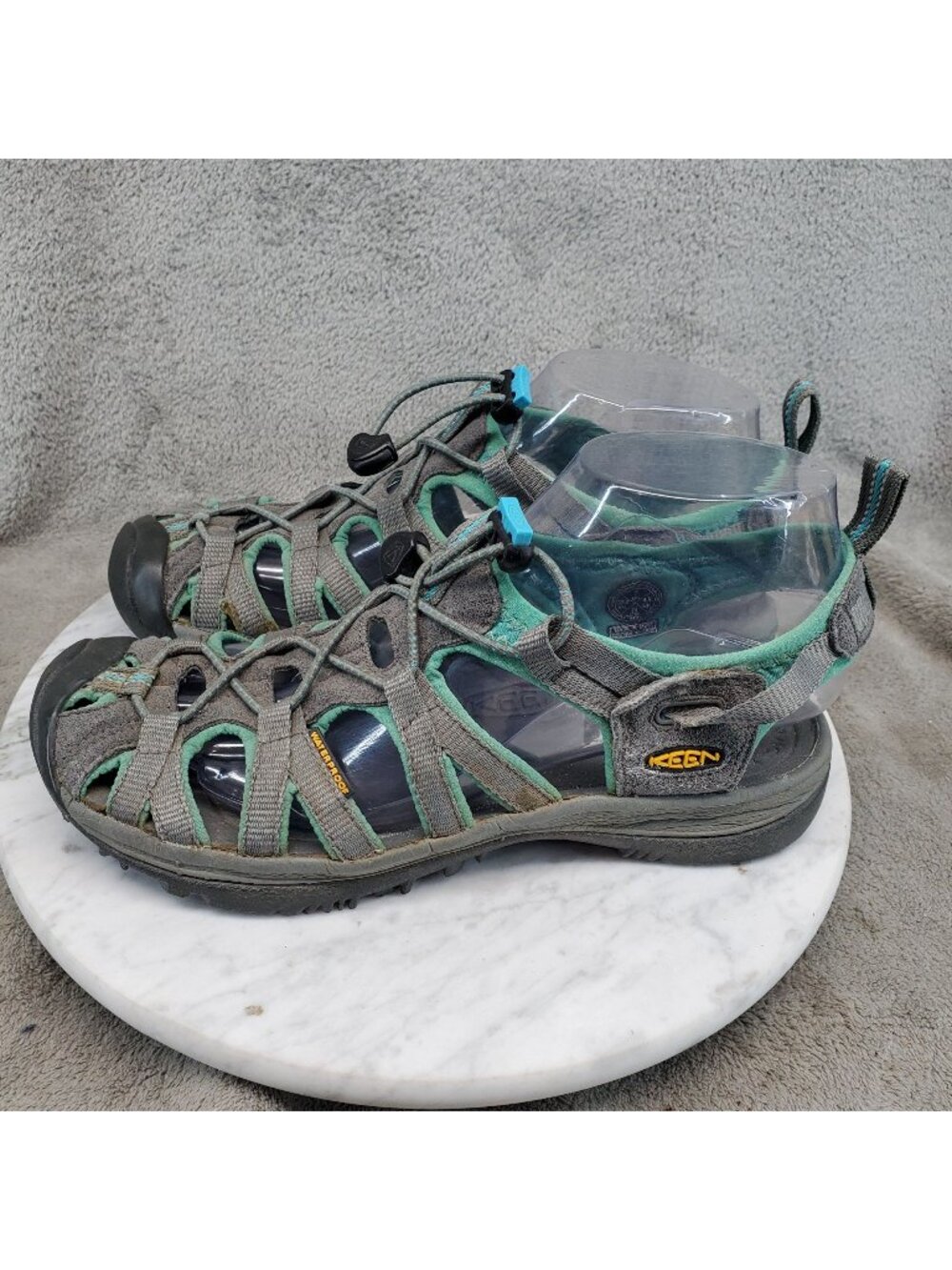Keen Shoes Womens Size 7 Gray Textile Whisper Gorpcore Outdoor Sandals *Read*
